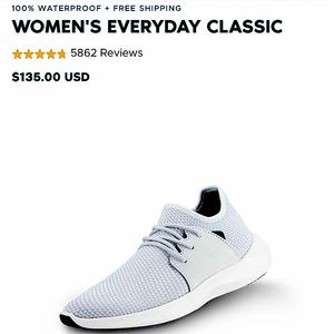 VESSI WOMENS SNEAKERS 100% WATERPROOF